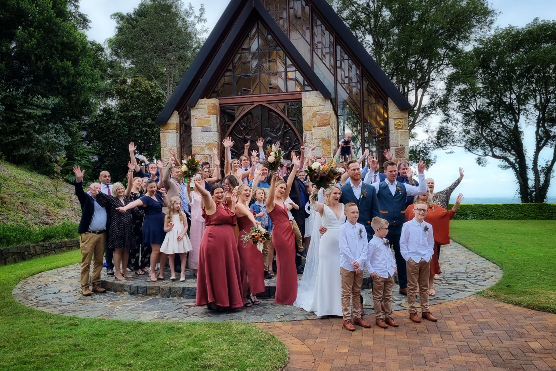 wedding guests Montville Chapel